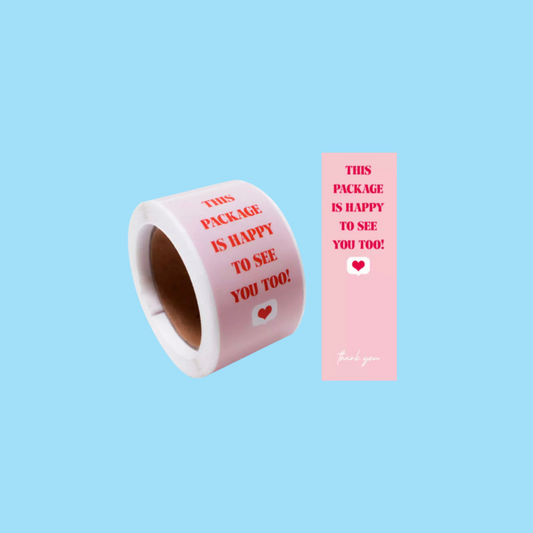 3x9cm Pink Sealing Stickers