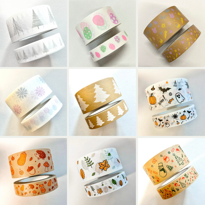 Seasonal Patterned Paper Tape