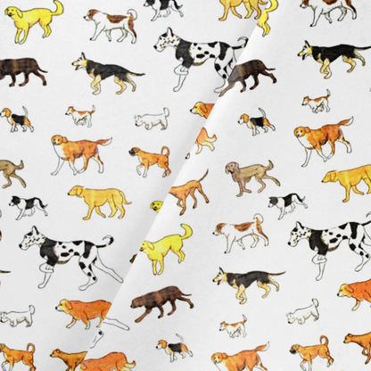 Dog Patterned Tissue Paper 20x30" (18gsm)