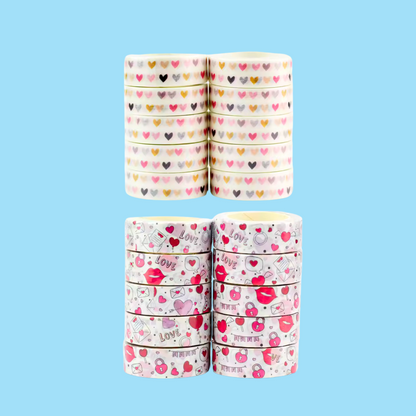 Valentine's Patterned Washi Tape (15mmx10m)