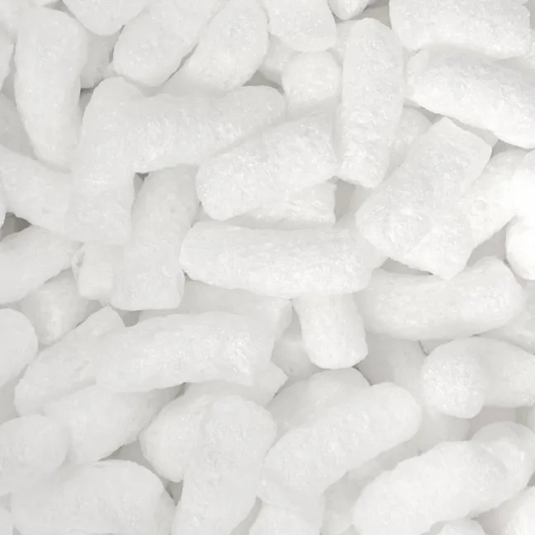 White Eco-Flo Biodegradable Packing Peanuts